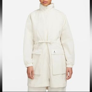 Womens Air Jordan Essentials Oversized Utility Jacket & Pant Set In Cream